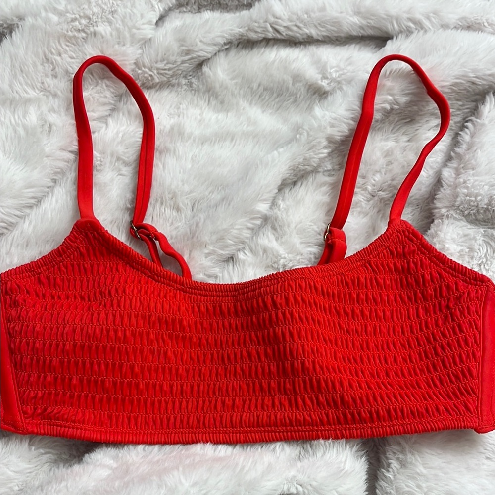 Red bikini top